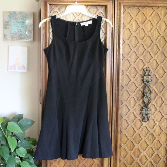 Ann Taylor LOFT Black Fit and Flare Ponte Dress - Style 332411 - Picture 2 of 16